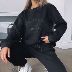 WHITE FOX "BEST OF BOTH OVERSIZED SWEATER" IN BLACK